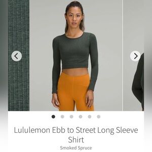 Lululemon Ebb to Street Long Sleeve Shirt